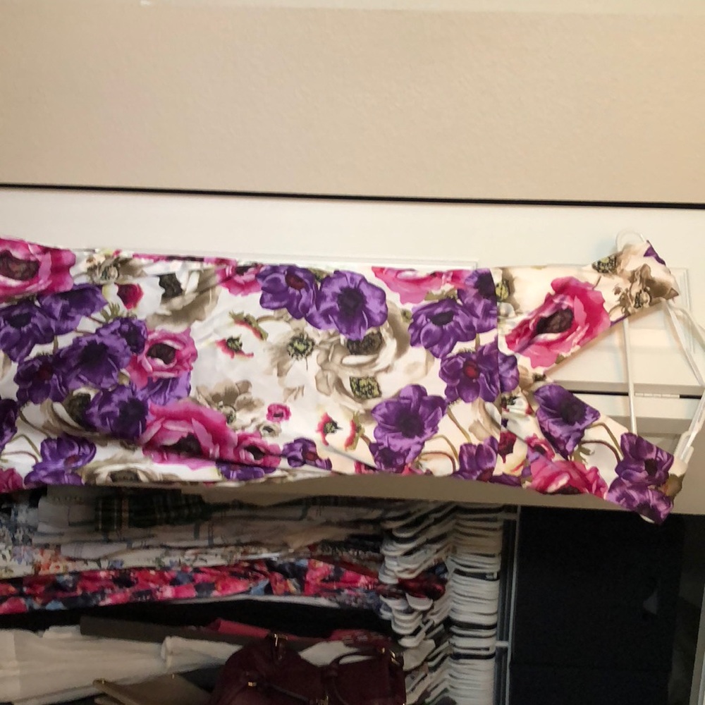 Magenta floral dress